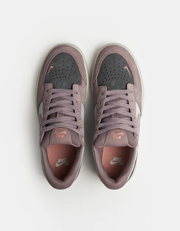 Nike SB Force 58 Skate Shoes - Flt Silver/Taupe Grey-Dark Grey - Image 2
