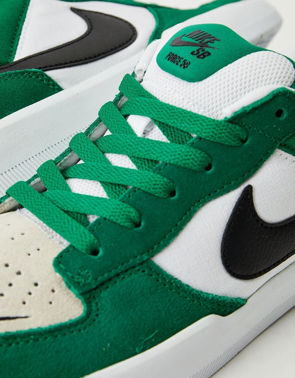 Nike SB Force 58 Skate Shoes - Pine Green/Black-White-White - Image 5