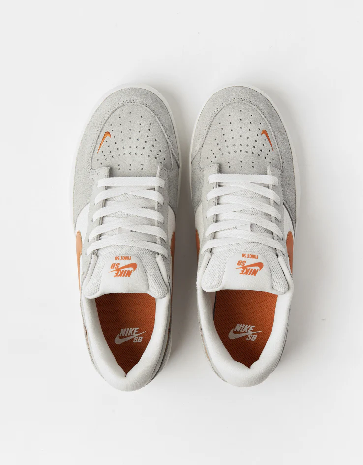 Nike SB Force 58 Skate Shoes - Platinum Tint/Monarch-Wolf Grey - Image 2