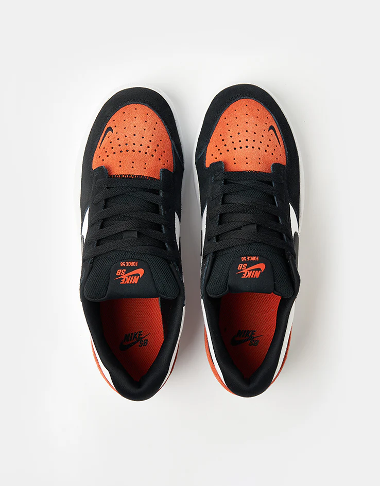 Nike SB Force 58 Skate Shoes - White/Black-Cosmic Clay-White - Image 2