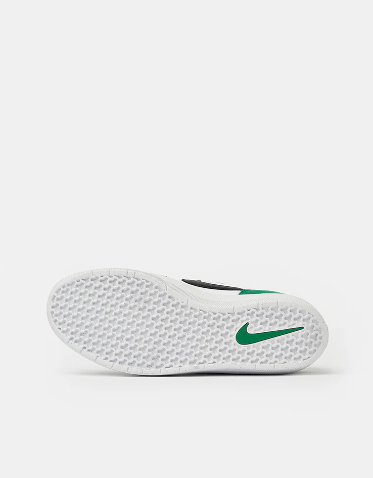 Nike SB Force 58 Skate Shoes - White/Black-Stadium Green-White - Image 5