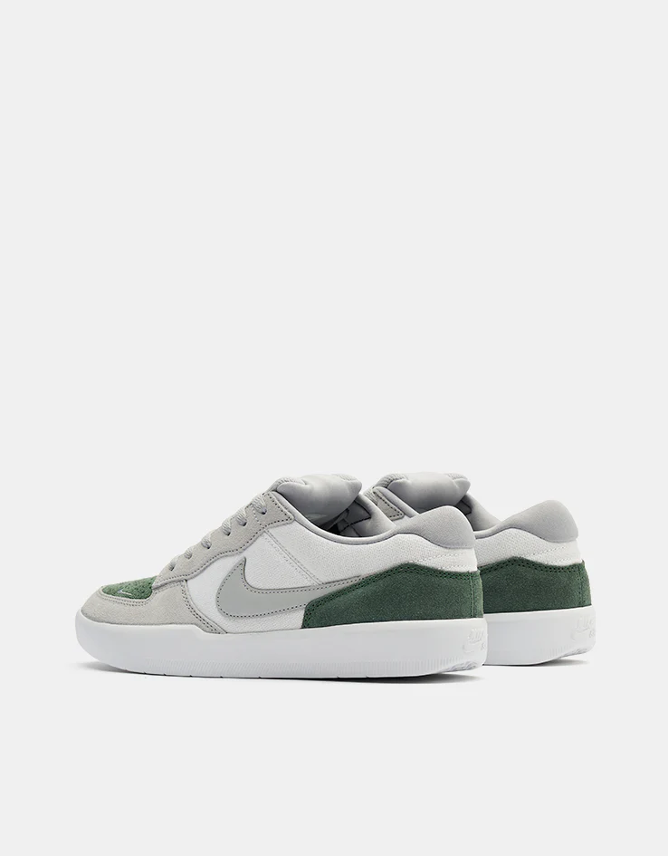 Nike SB Force 58 Skate Shoes - White/Flt Silver-Fir-White - Image 4