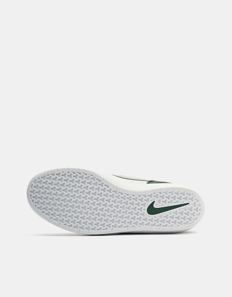 Nike SB Force 58 Skate Shoes - White/Flt Silver-Fir-White - Image 5