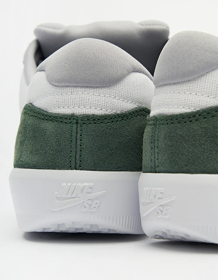Nike SB Force 58 Skate Shoes - White/Flt Silver-Fir-White - Image 6