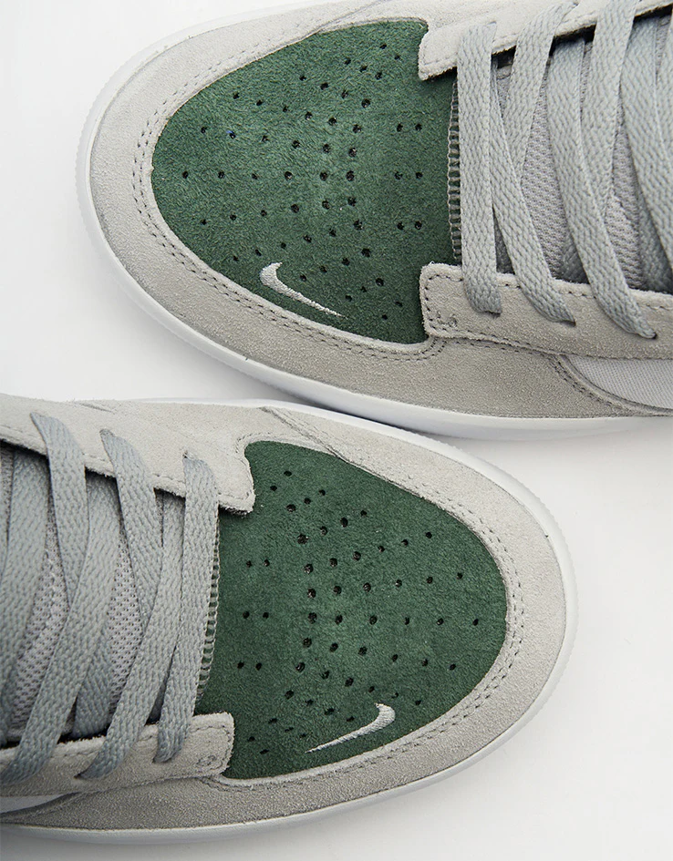 Nike SB Force 58 Skate Shoes - White/Flt Silver-Fir-White - Image 8