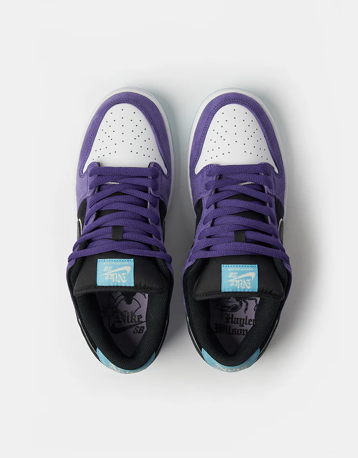 Nike SB 'Hayley' Dunk Low Pro Skate Shoes - Court Purple/Black-White-Lagoon Pulse - Image 3