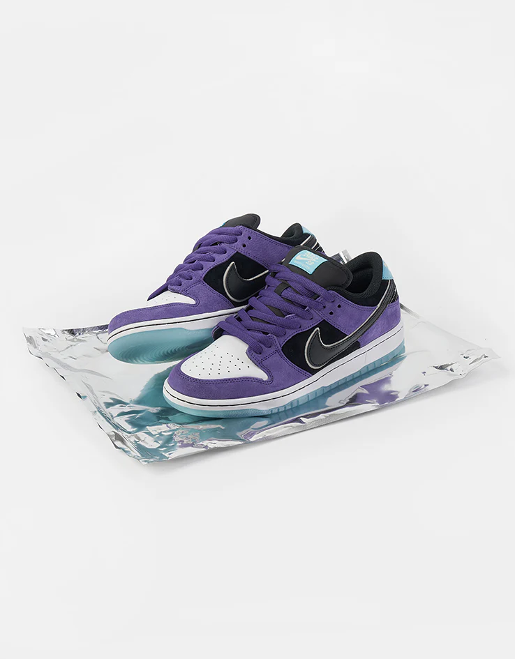 Nike SB 'Hayley' Dunk Low Pro Skate Shoes - Court Purple/Black-White-Lagoon Pulse - Image 4