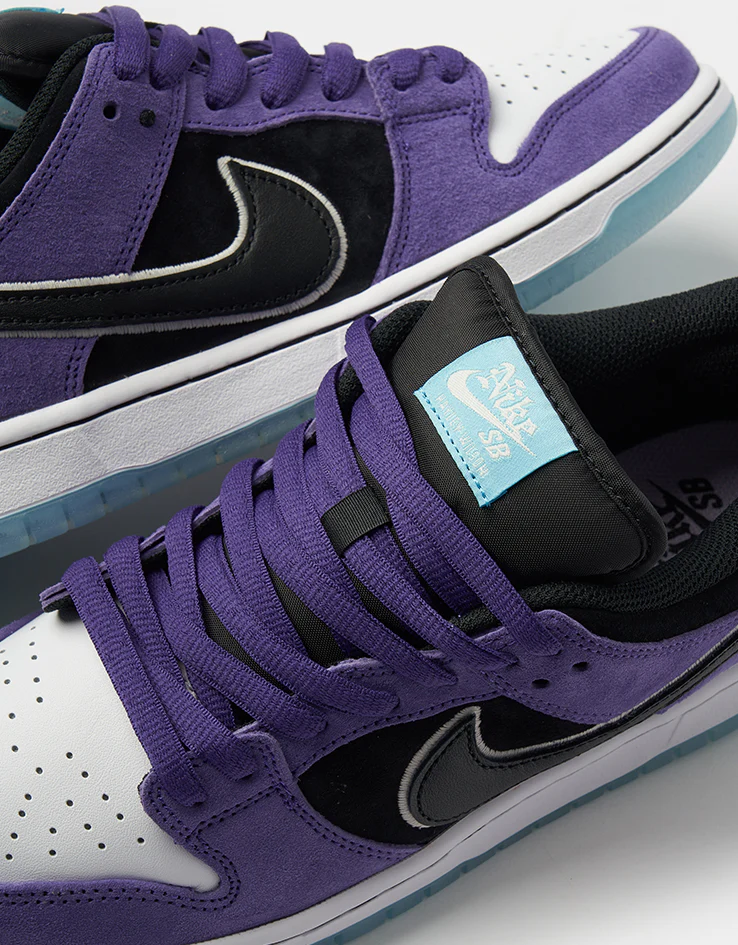 Nike SB 'Hayley' Dunk Low Pro Skate Shoes - Court Purple/Black-White-Lagoon Pulse - Image 7