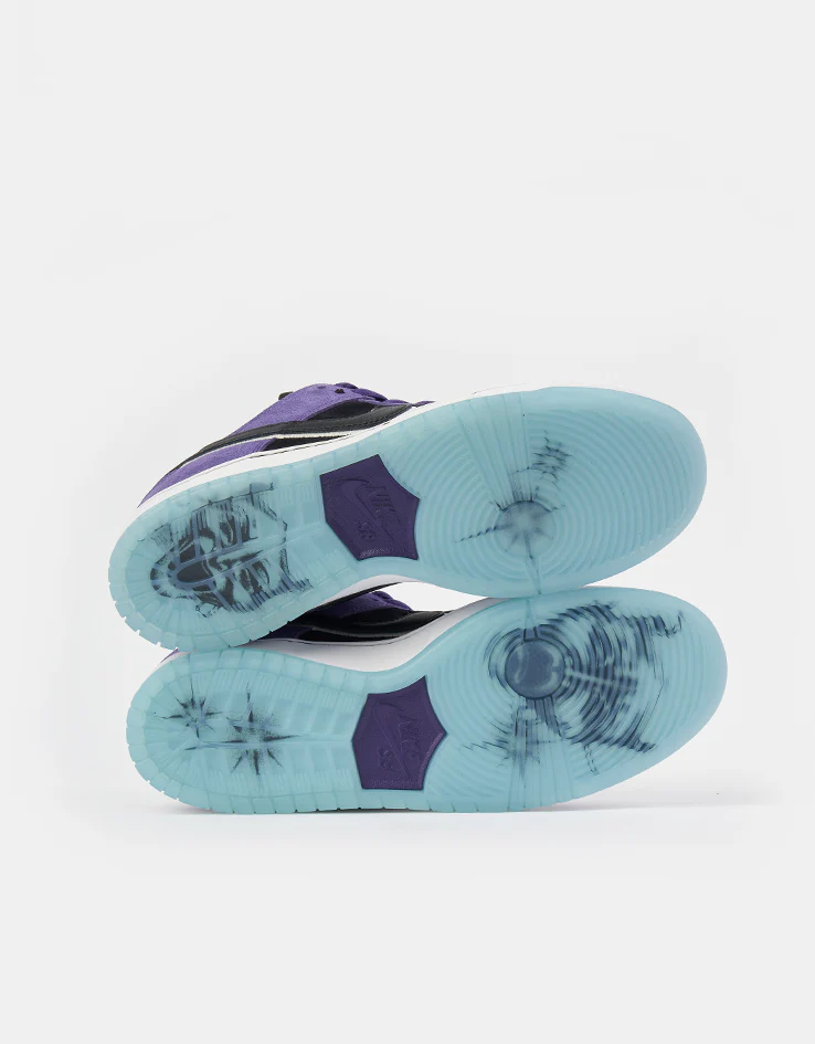 Nike SB 'Hayley' Dunk Low Pro Skate Shoes - Court Purple/Black-White-Lagoon Pulse - Image 9