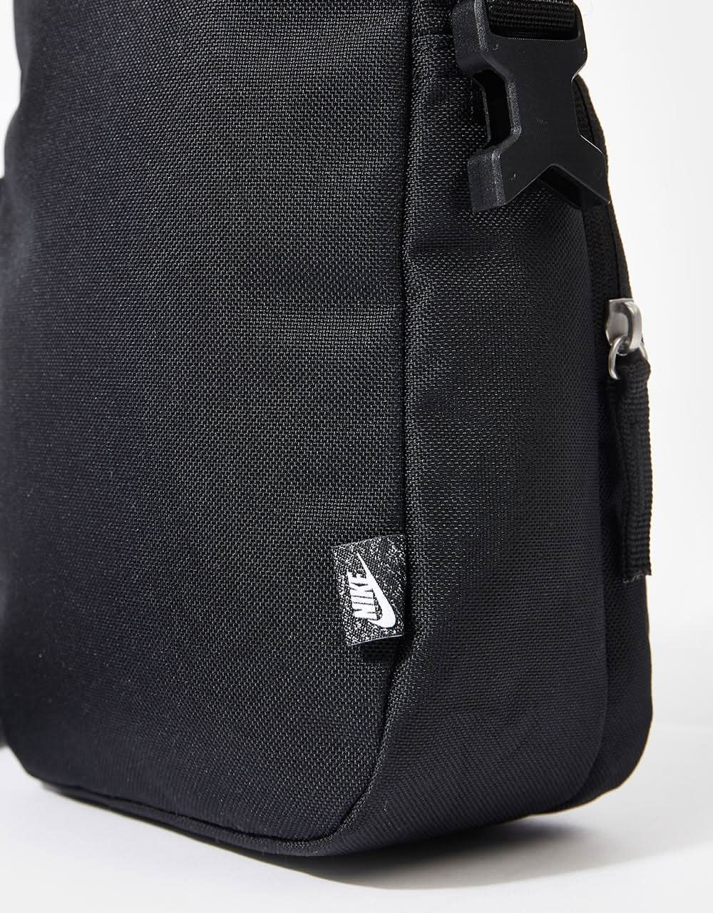 Nike Heritage Cross Body Bag SF - Black/Black/White - Image 5