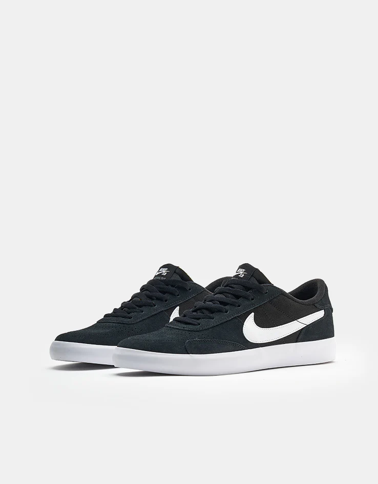 Nike SB Heritage Vulc Skate Shoes - Black/White-Black-White - Image 3