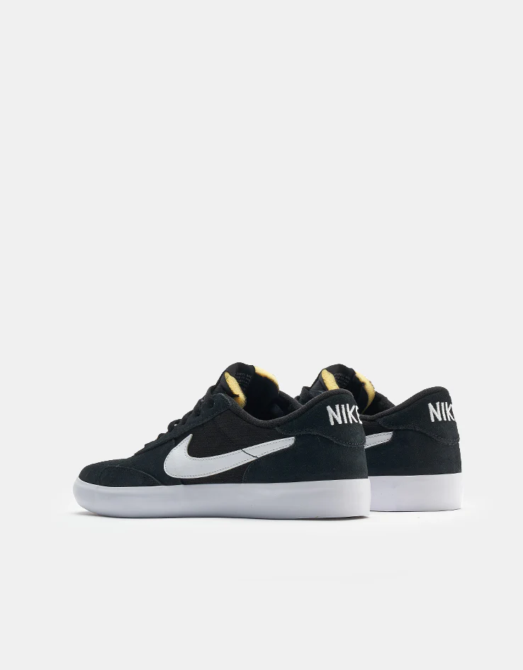 Nike SB Heritage Vulc Skate Shoes - Black/White-Black-White - Image 4