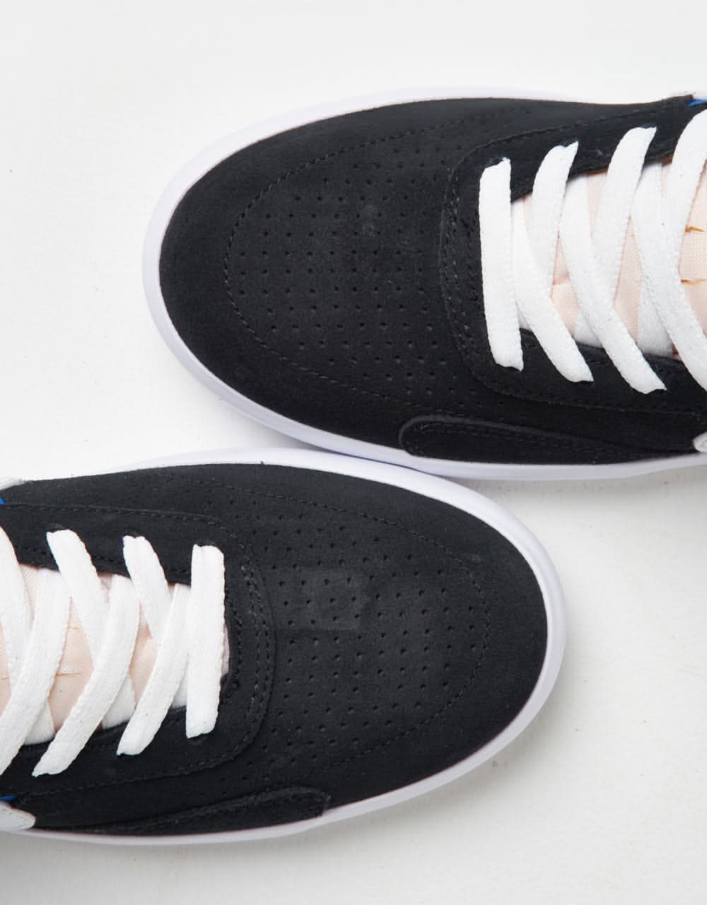 Nike SB Heritage Vulc Skate Shoes - Black/White-Signal Blue-Safety Orange-Black - Image 6