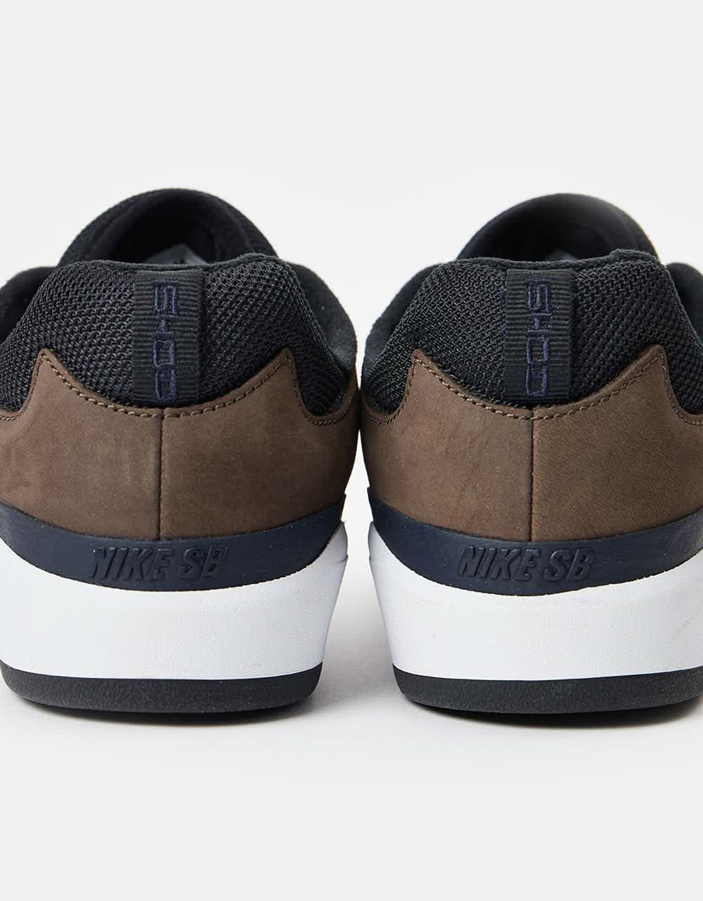 Nike SB Ishod Premium Skate Shoes - Baroque Brown/Obsidian-Black - Image 2