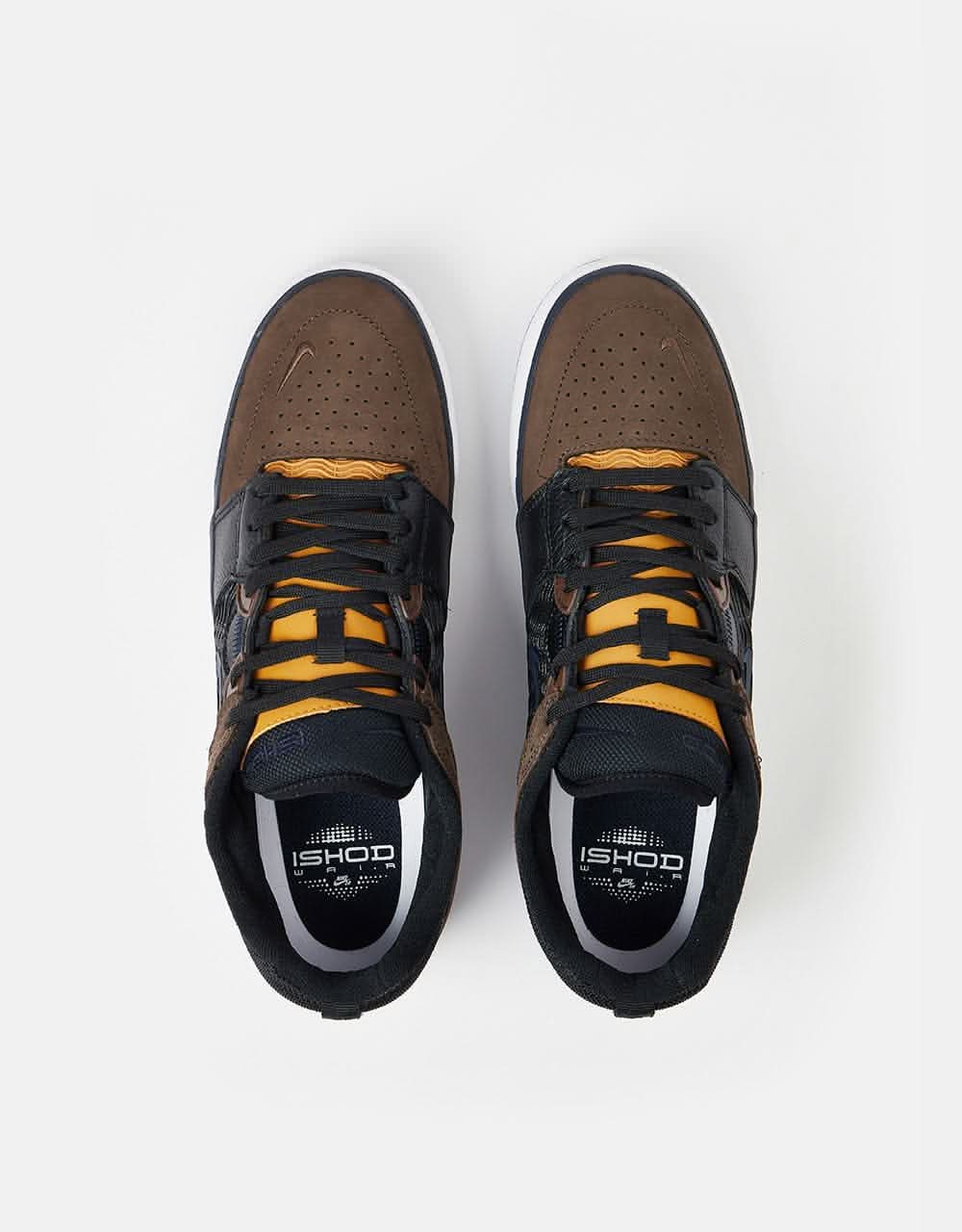 Nike SB Ishod Premium Skate Shoes - Baroque Brown/Obsidian-Black - Image 4