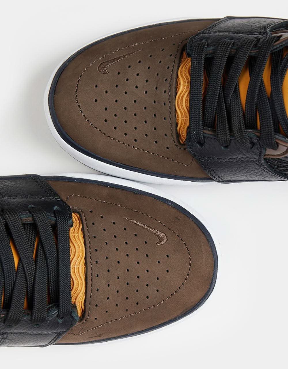 Nike SB Ishod Premium Skate Shoes - Baroque Brown/Obsidian-Black - Image 6