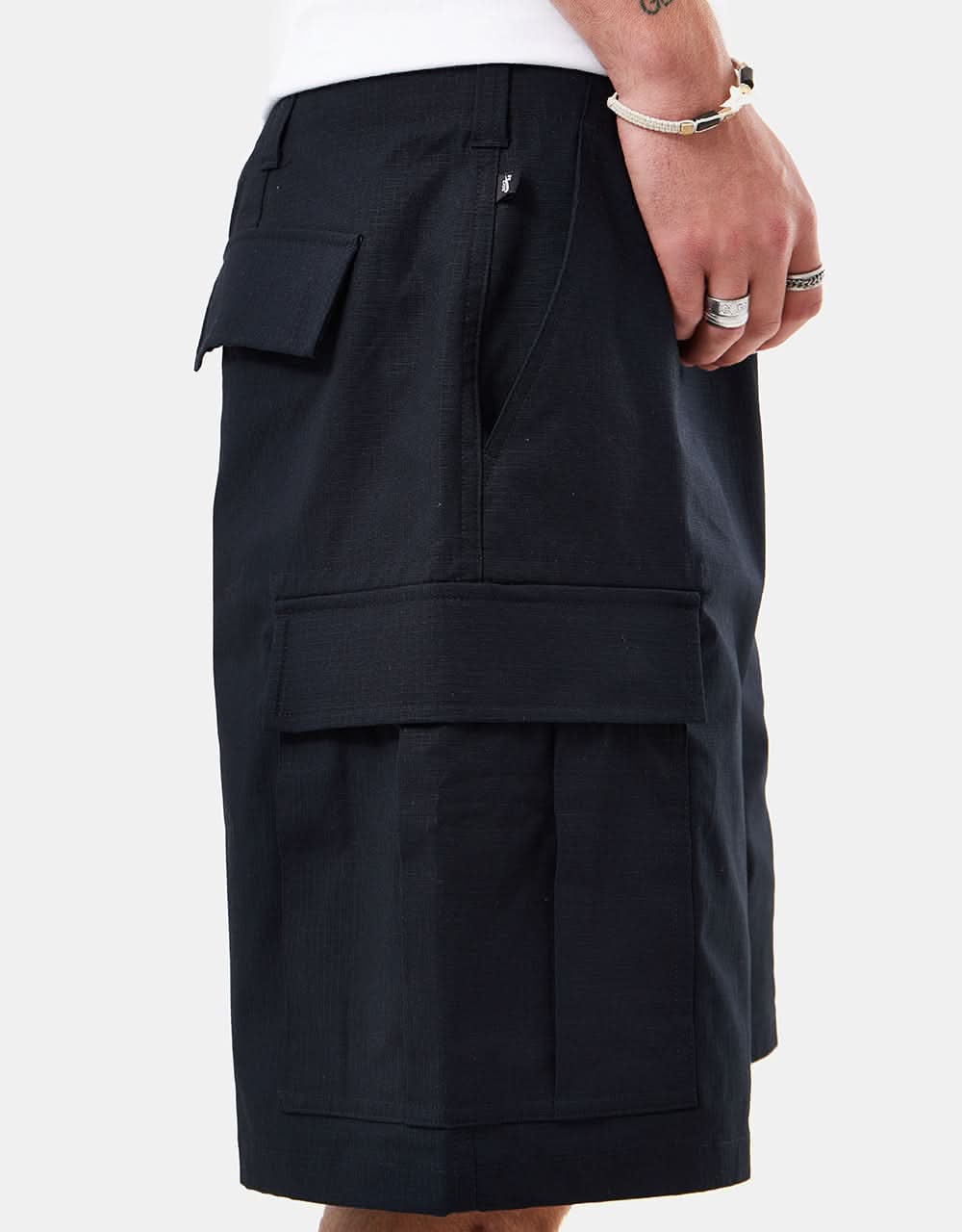 Nike SB Kearny Cargo Shorts - Black/White - Image 4