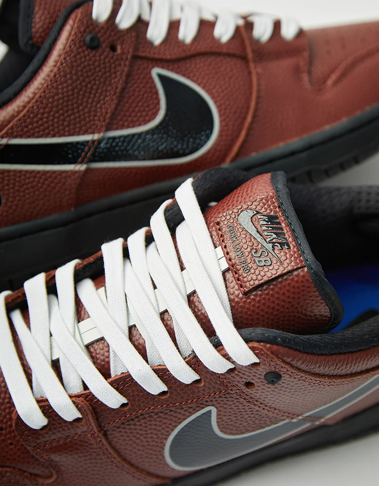 Nike SB 'Limosine' Dunk Low Pro QS Skate Shoes - Dark Pony/Black-Silver-White - Image 6