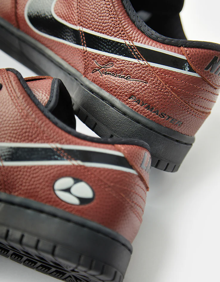 Nike SB 'Limosine' Dunk Low Pro QS Skate Shoes - Dark Pony/Black-Silver-White - Image 8