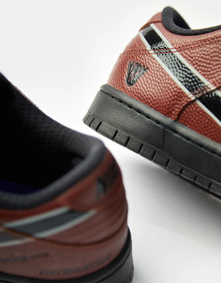Nike SB 'Limosine' Dunk Low Pro QS Skate Shoes - Dark Pony/Black-Silver-White - Image 9