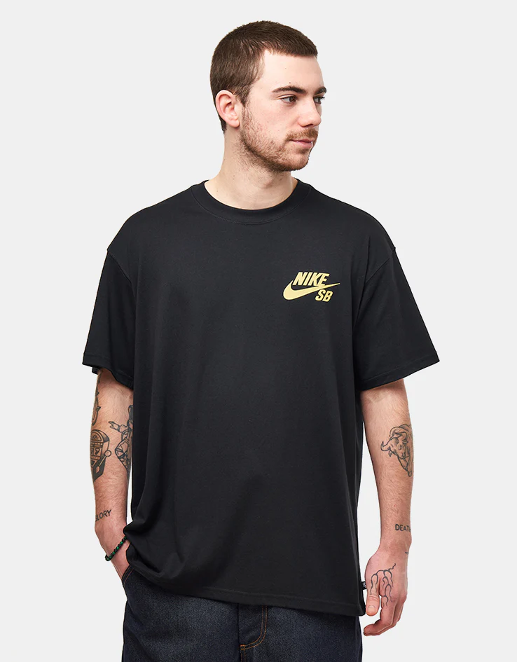 Nike SB Logo T-Shirt - Black/Tan