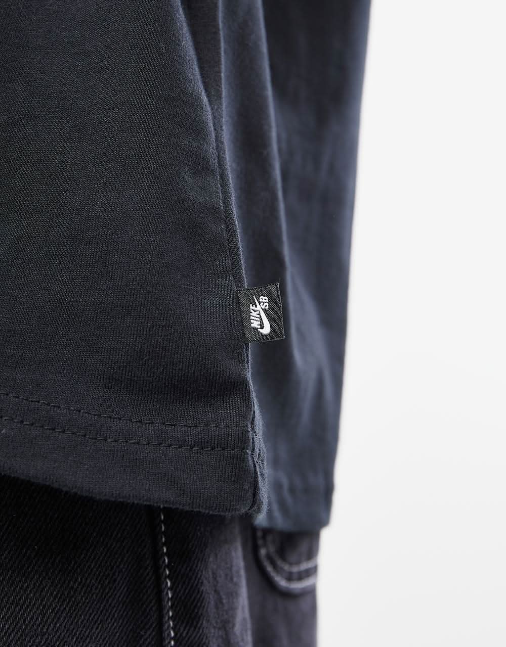 Nike SB Logo T-Shirt - Black/White - Image 3