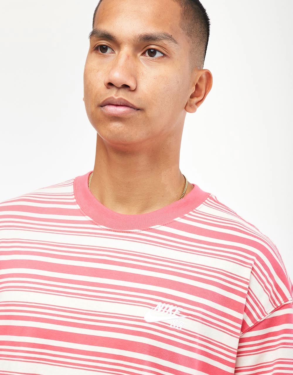 Nike SB M90 Striped T-Shirt - Guava Ice - Image 3