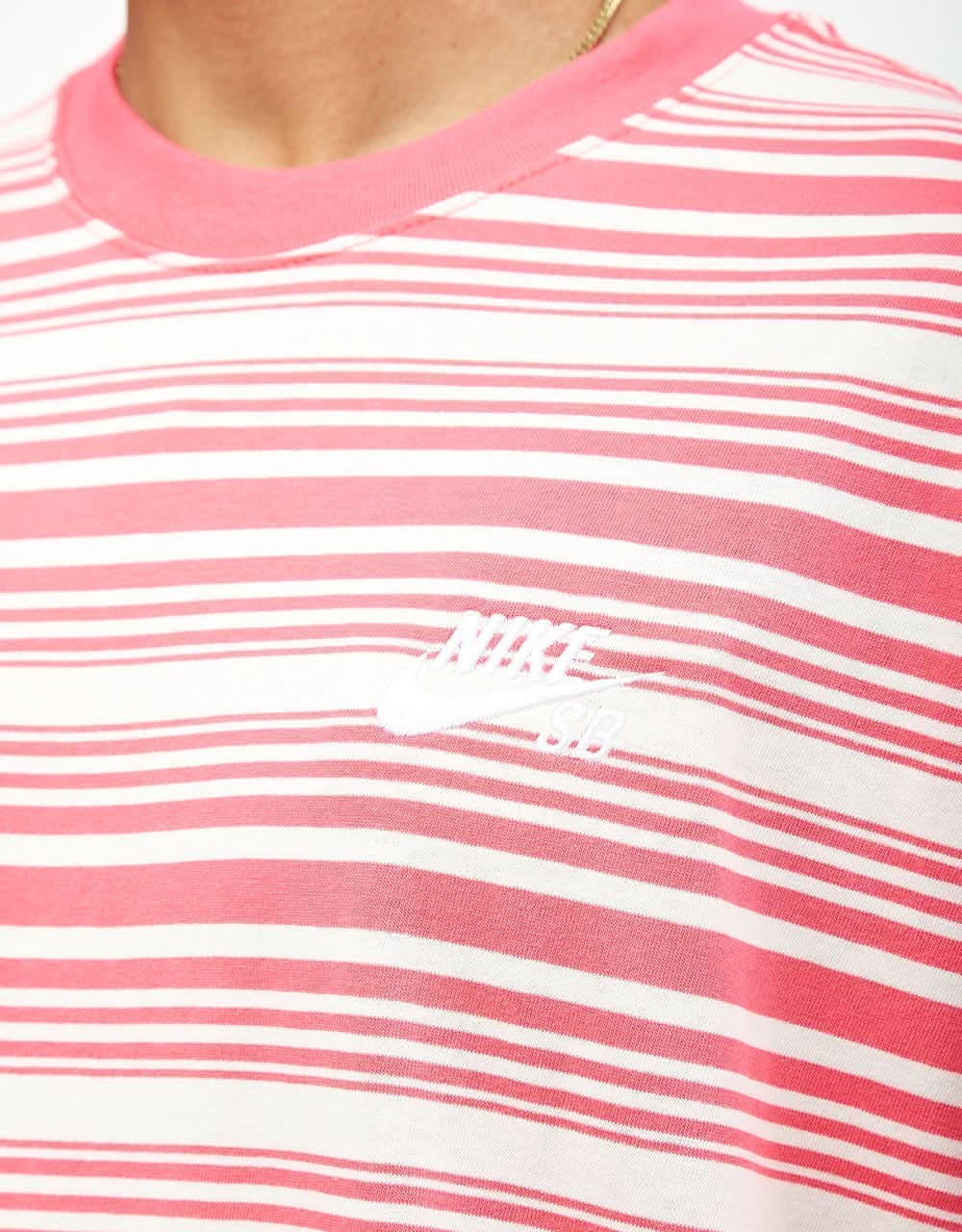 Nike SB M90 Striped T-Shirt - Guava Ice - Image 4
