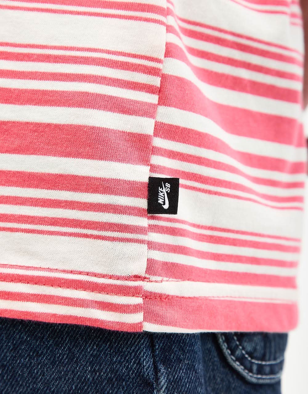 Nike SB M90 Striped T-Shirt - Guava Ice - Image 5
