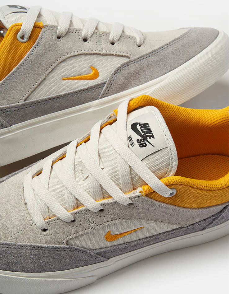Nike SB Malor PS Kids Skate Shoes - Platinum Tint/University Gold-Wolf - Image 7