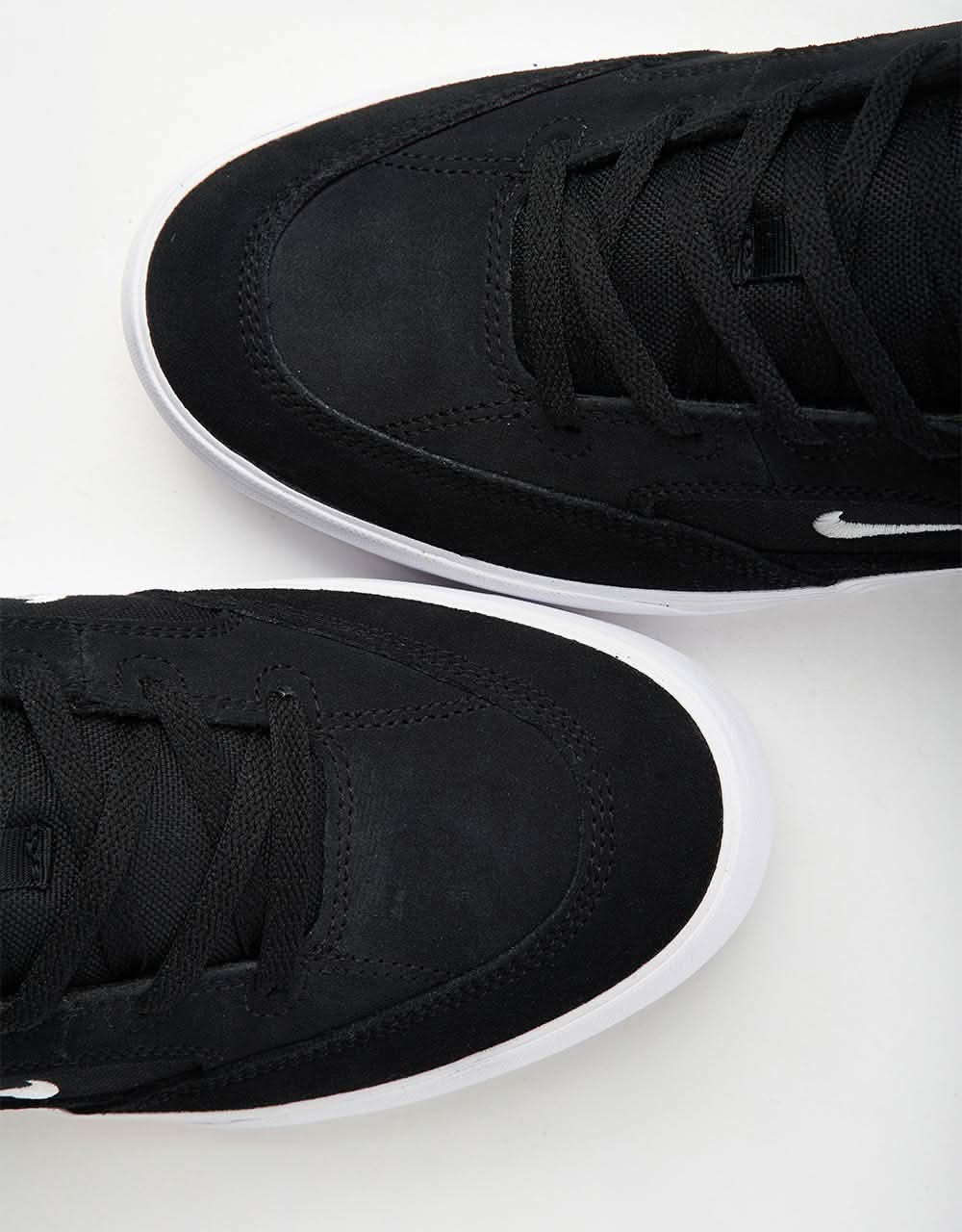 Nike SB Malor Skate Shoes - Black/White-Black-White - Image 5