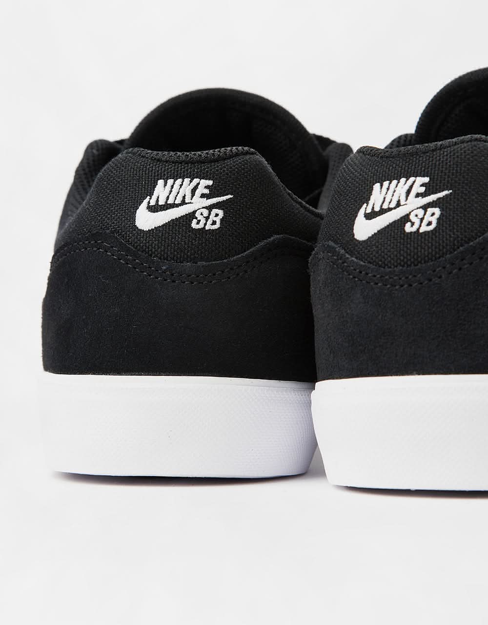 Nike SB Malor Skate Shoes - Black/White-Black-White - Image 6