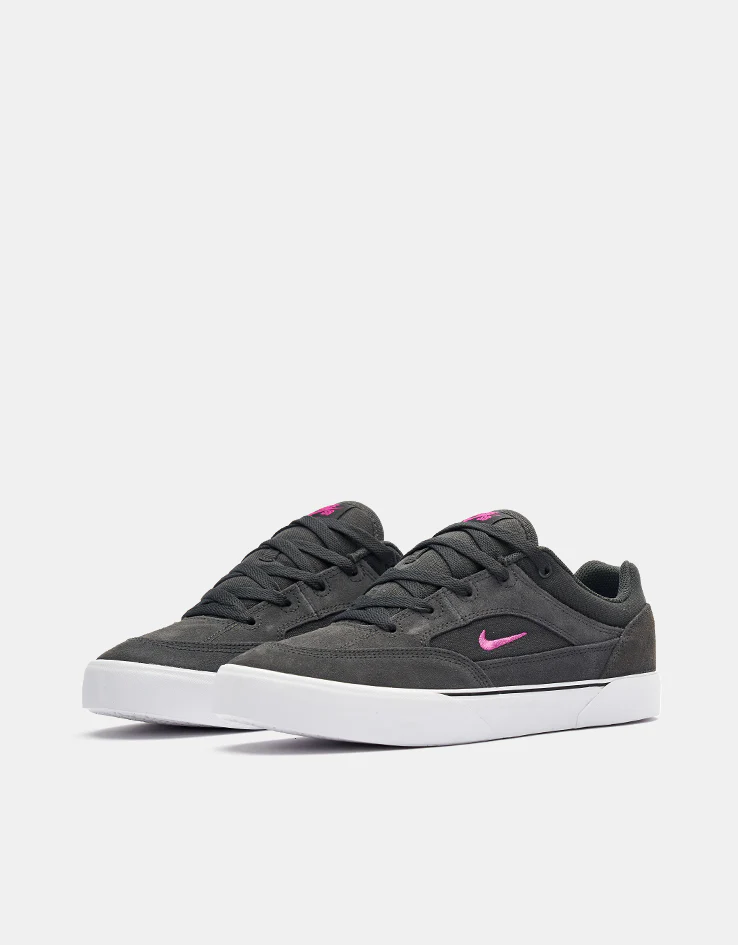 Nike SB Malor Skate Shoes - Dk Smoke Grey/Rave Pink-Dk Smoke Grey - Image 4