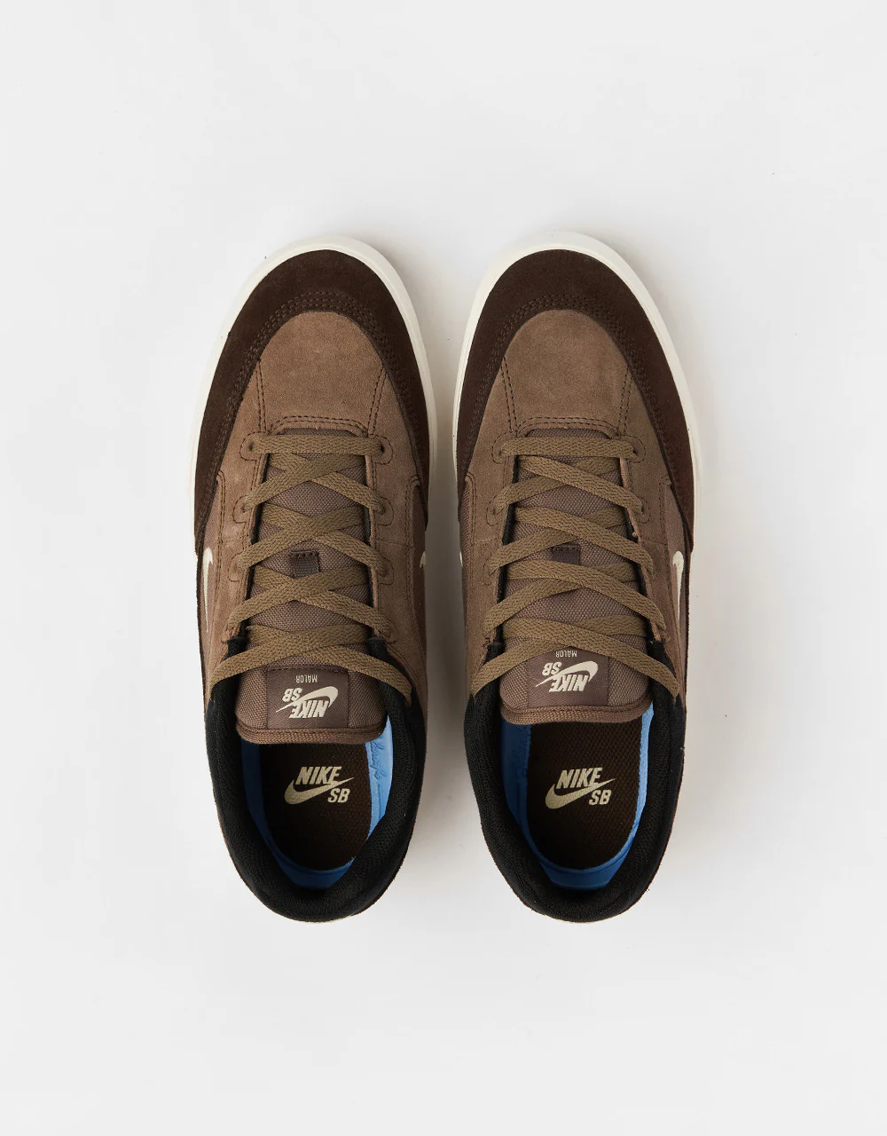 Nike SB Malor Skate Shoes - Ironstone/Lt Khaki-Baroque Brown-Black - Image 3