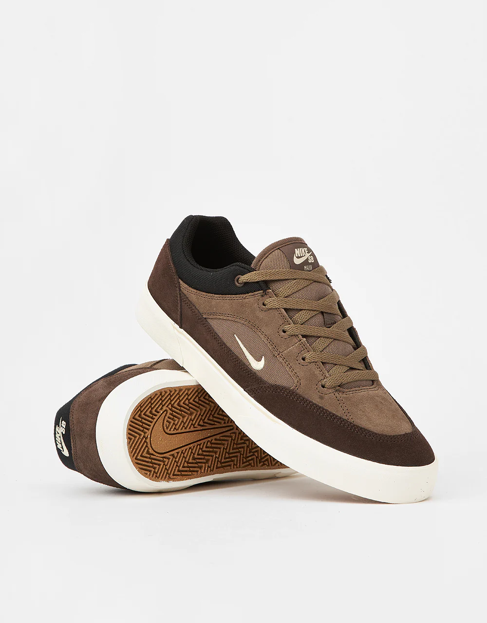 Nike SB Malor Skate Shoes - Ironstone/Lt Khaki-Baroque Brown-Black - Image 5
