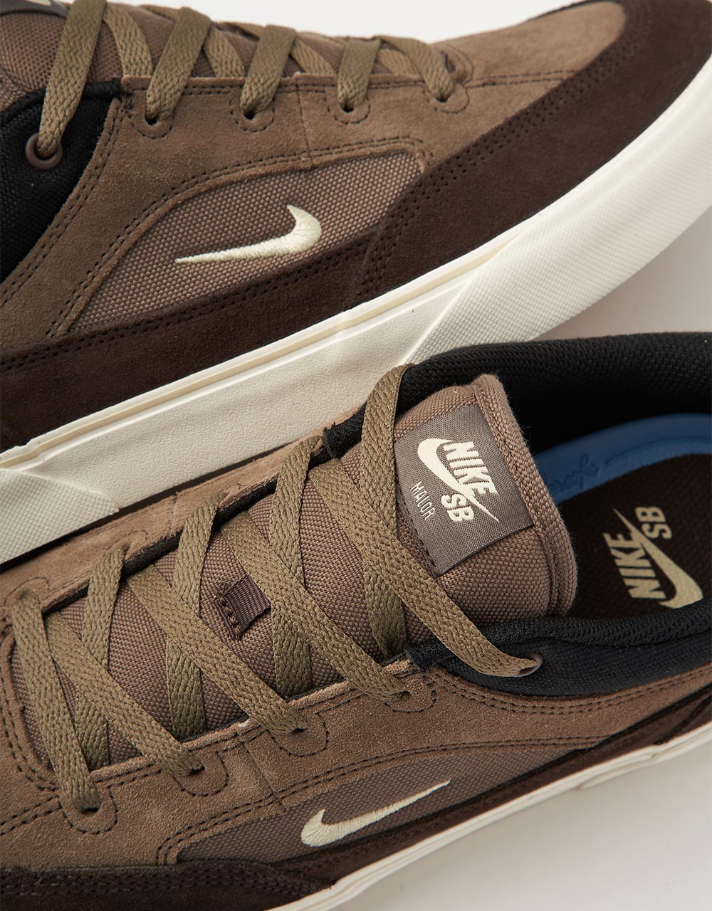 Nike SB Malor Skate Shoes - Ironstone/Lt Khaki-Baroque Brown-Black - Image 8