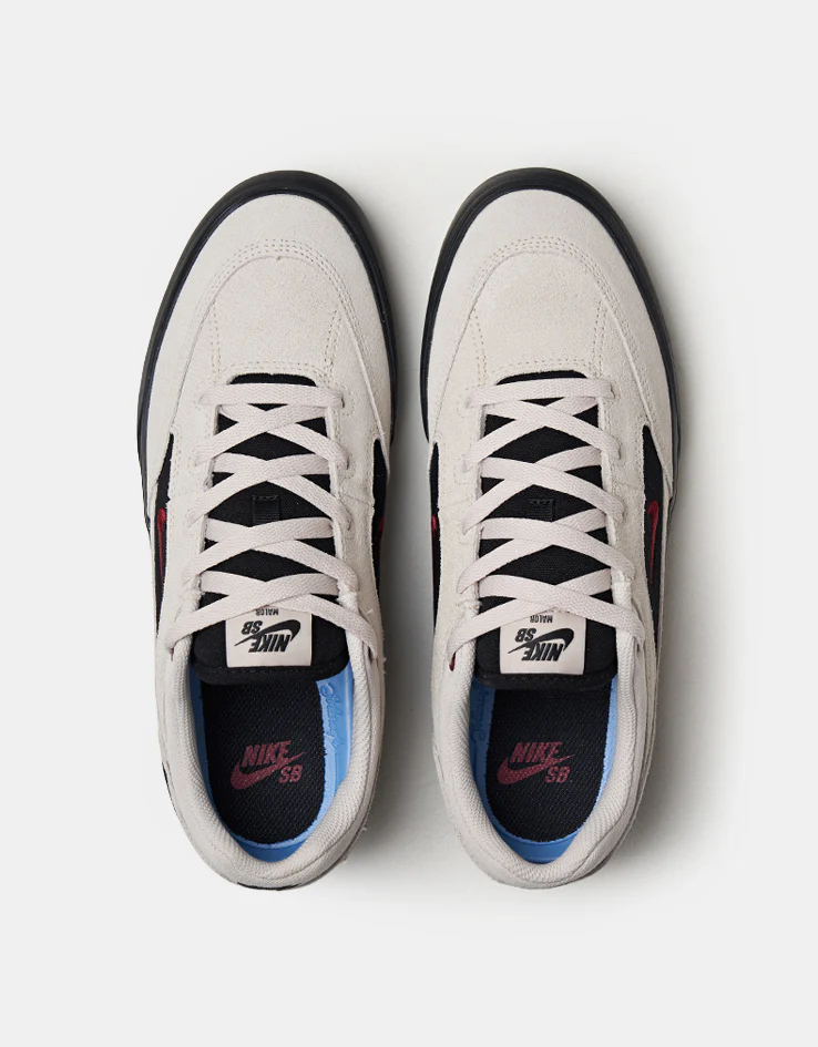 Nike SB Malor Skate Shoes - Lt Orewood Brn/Team Red-Black - Image 2