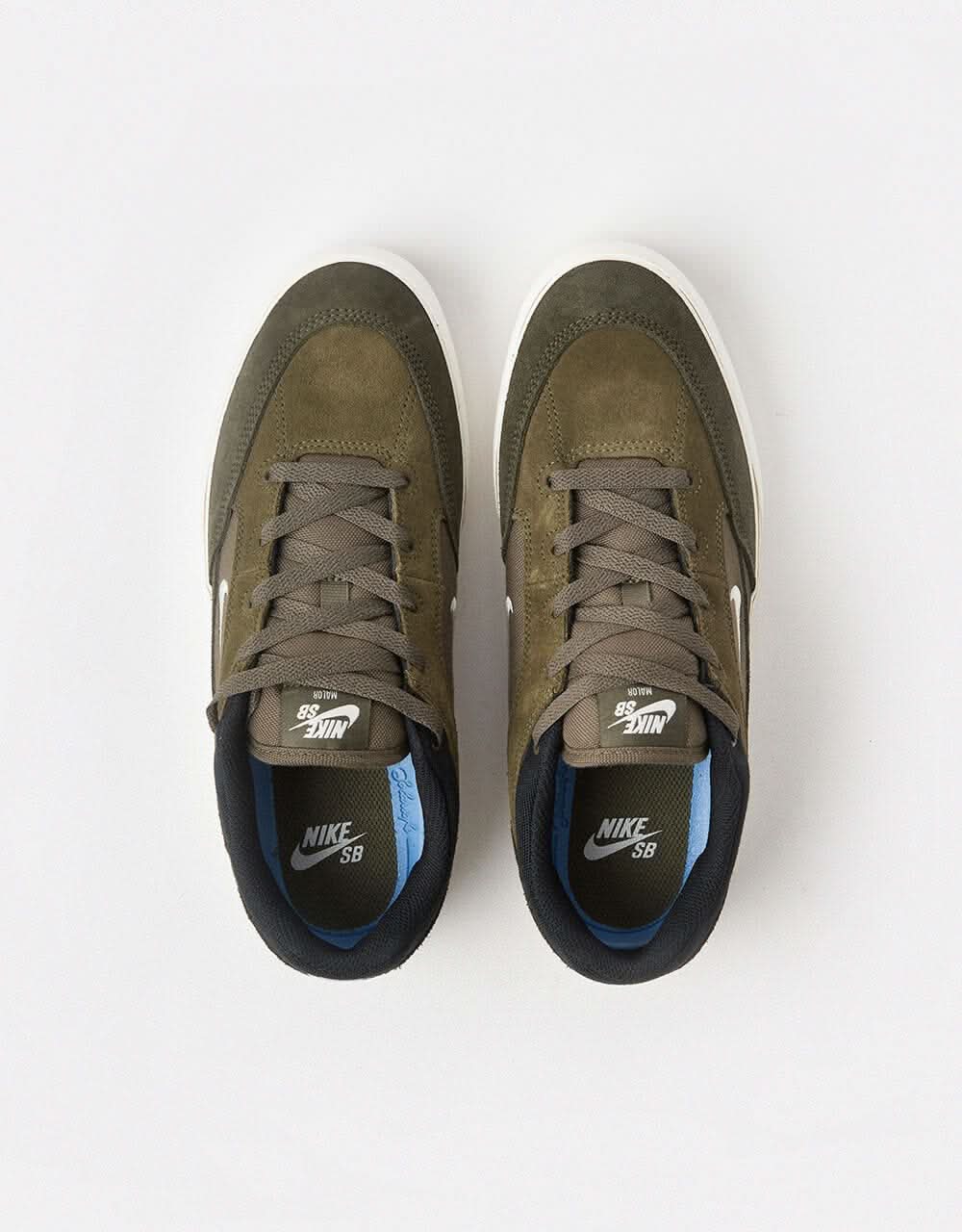 Nike SB Malor Skate Shoes - Medium Olive/Sail-Cargo Khaki-Black-Neutral Olive - Image 2