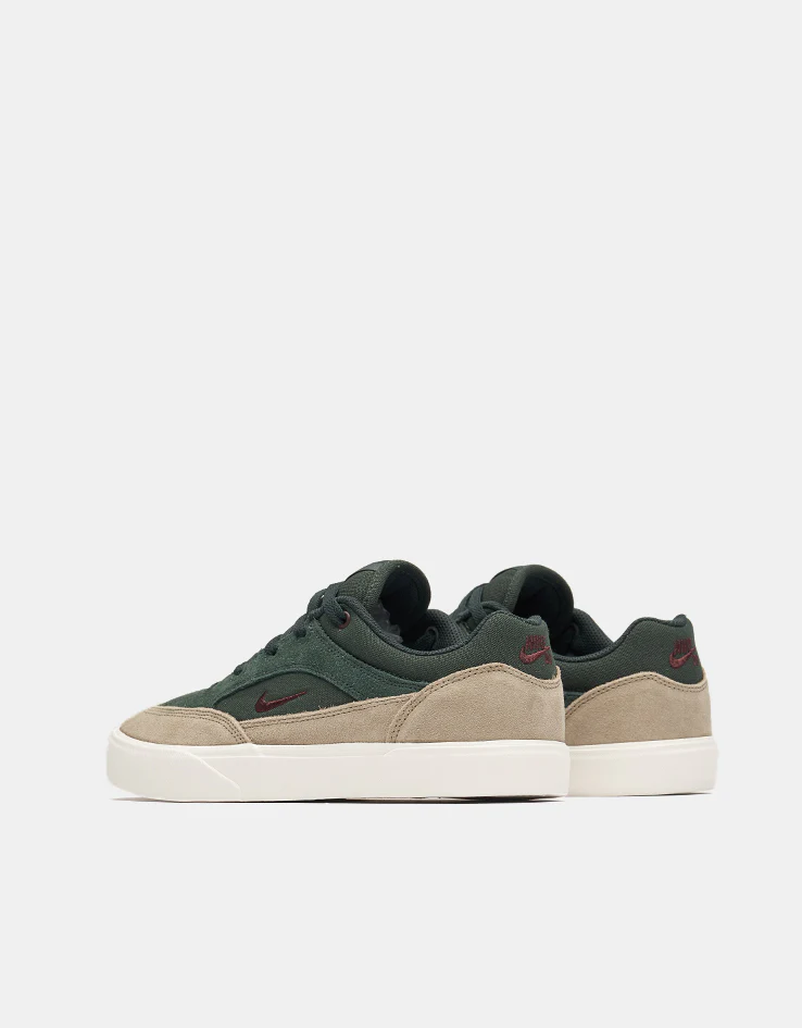 Nike SB Malor Skate Shoes - Seaweed/Burgundy Crush-Khaki-Phantom - Image 4