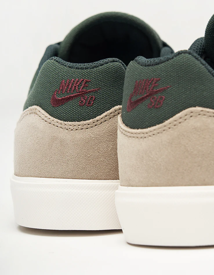 Nike SB Malor Skate Shoes - Seaweed/Burgundy Crush-Khaki-Phantom - Image 5