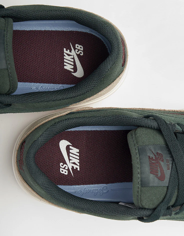 Nike SB Malor Skate Shoes - Seaweed/Burgundy Crush-Khaki-Phantom - Image 6