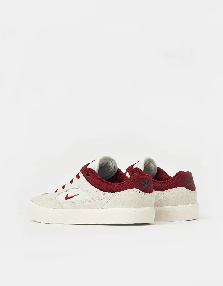 Nike SB Malor Skate Shoes - Summit White/Team Red-Phantom-Sail - Image 4