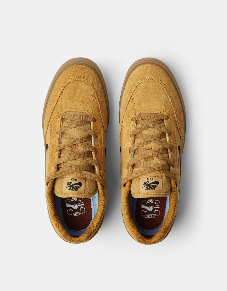 Nike SB Malor TE Skate Shoes - Wheat/Black-Wheat-Gum Light Brown - Image 2