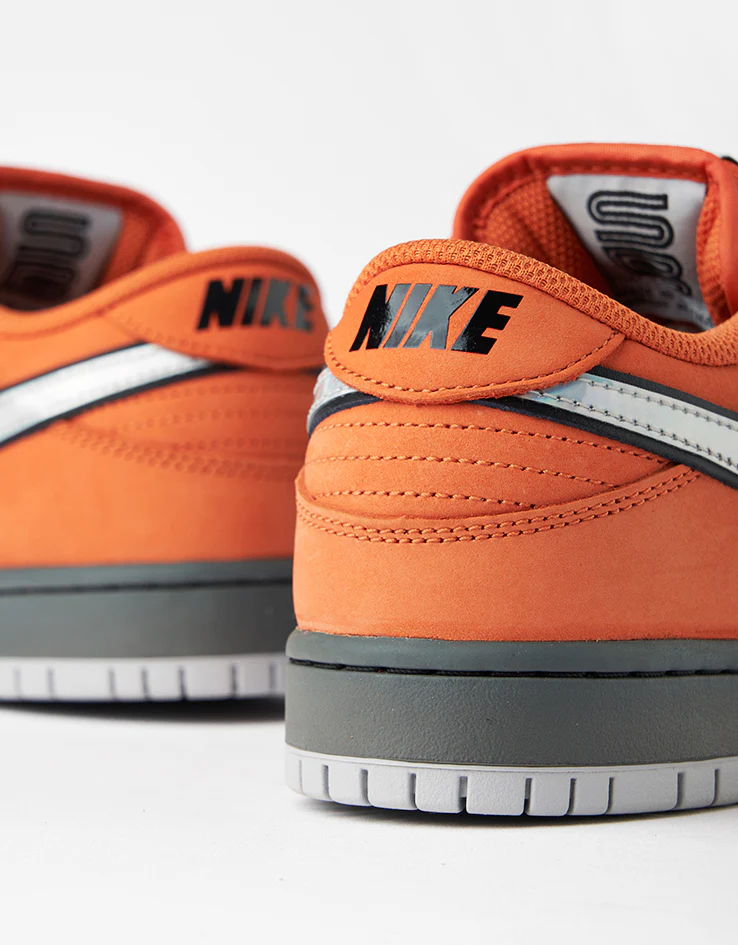 Nike SB 'Muni Pass' Dunk Low Pro Skate Shoes - Safety Orange/Wolf Grey-Baroque Brown - Image 6
