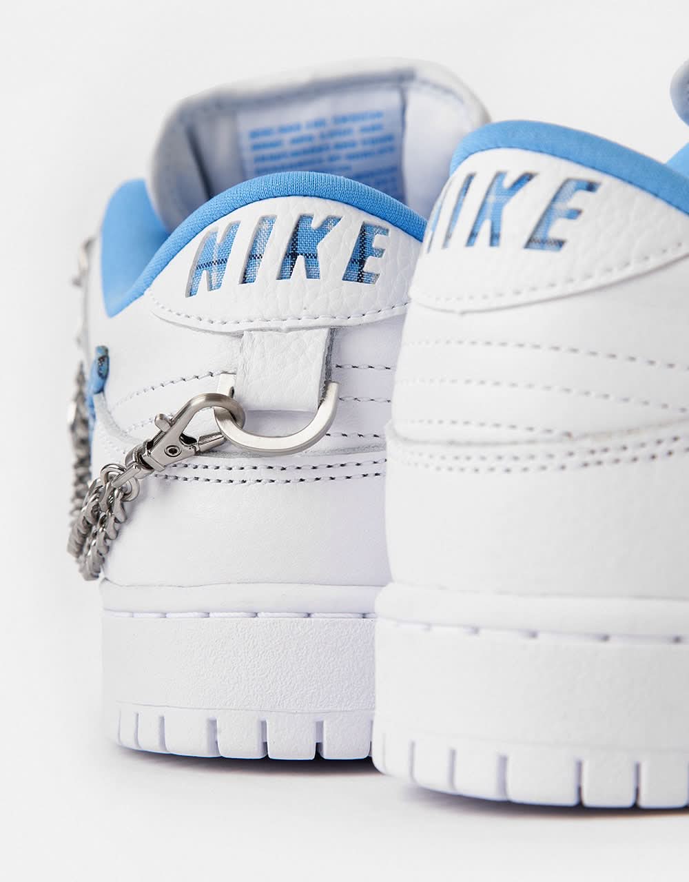 Nike SB 'Nicole Hause' Dunk Low Pro QS Skate Shoes - White/University Blue-White - Image 12