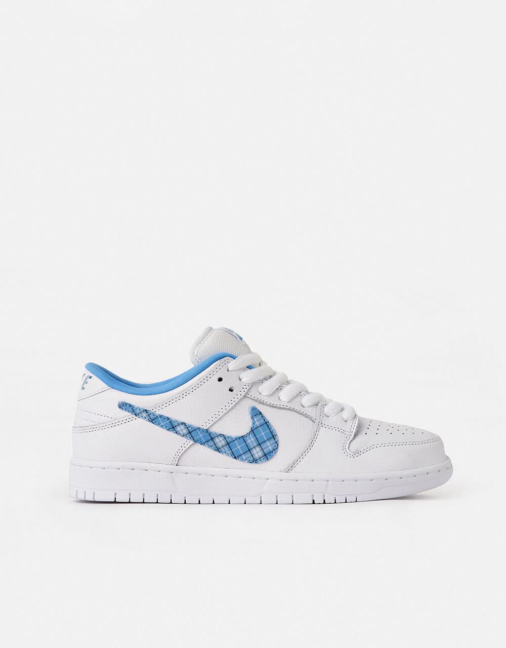 Nike SB 'Nicole Hause' Dunk Low Pro QS Skate Shoes - White/University Blue-White - Image 2