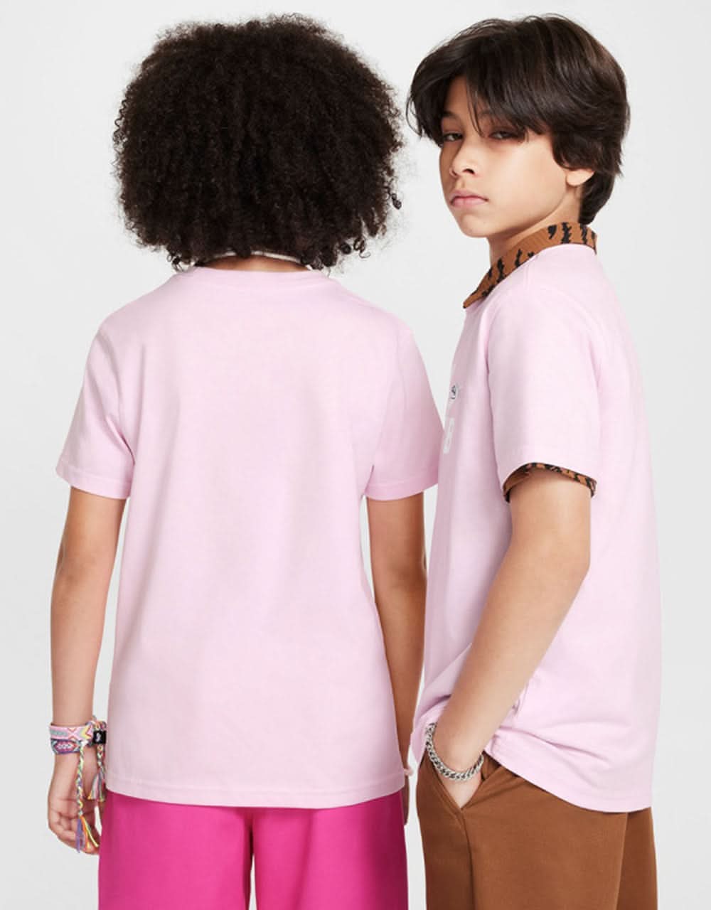 Nike SB NSW Logo Kids T-Shirt - Pink Foam - Image 7