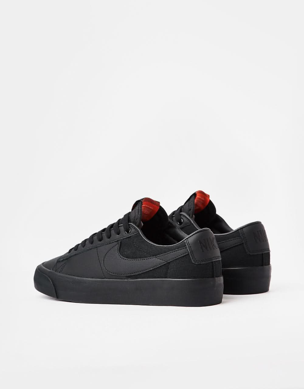 Nike SB 'Orange Label' Blazer Low Pro GT ISO Skate Shoes - Black/Black-Black-Black-Anthracite-Safety Orange - Image 5
