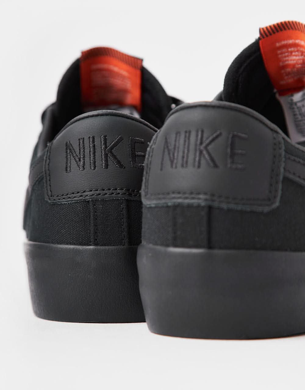 Nike SB 'Orange Label' Blazer Low Pro GT ISO Skate Shoes - Black/Black-Black-Black-Anthracite-Safety Orange - Image 6