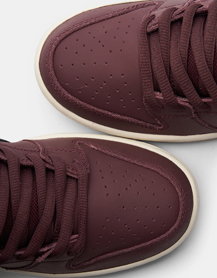 Nike SB 'Orange Label' Dunk Low Pro ISO Skate Shoes - Burgundy Crush/Black-Mystic Dates-Sail - Image 7